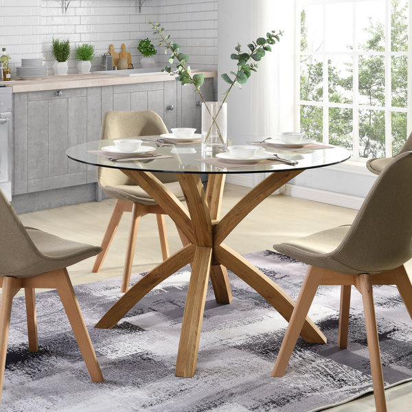 White Round Dining Tables / Momoda Luxury Modern Stylish Golden Dining